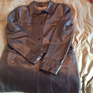 Ladies Black Leather Jacket